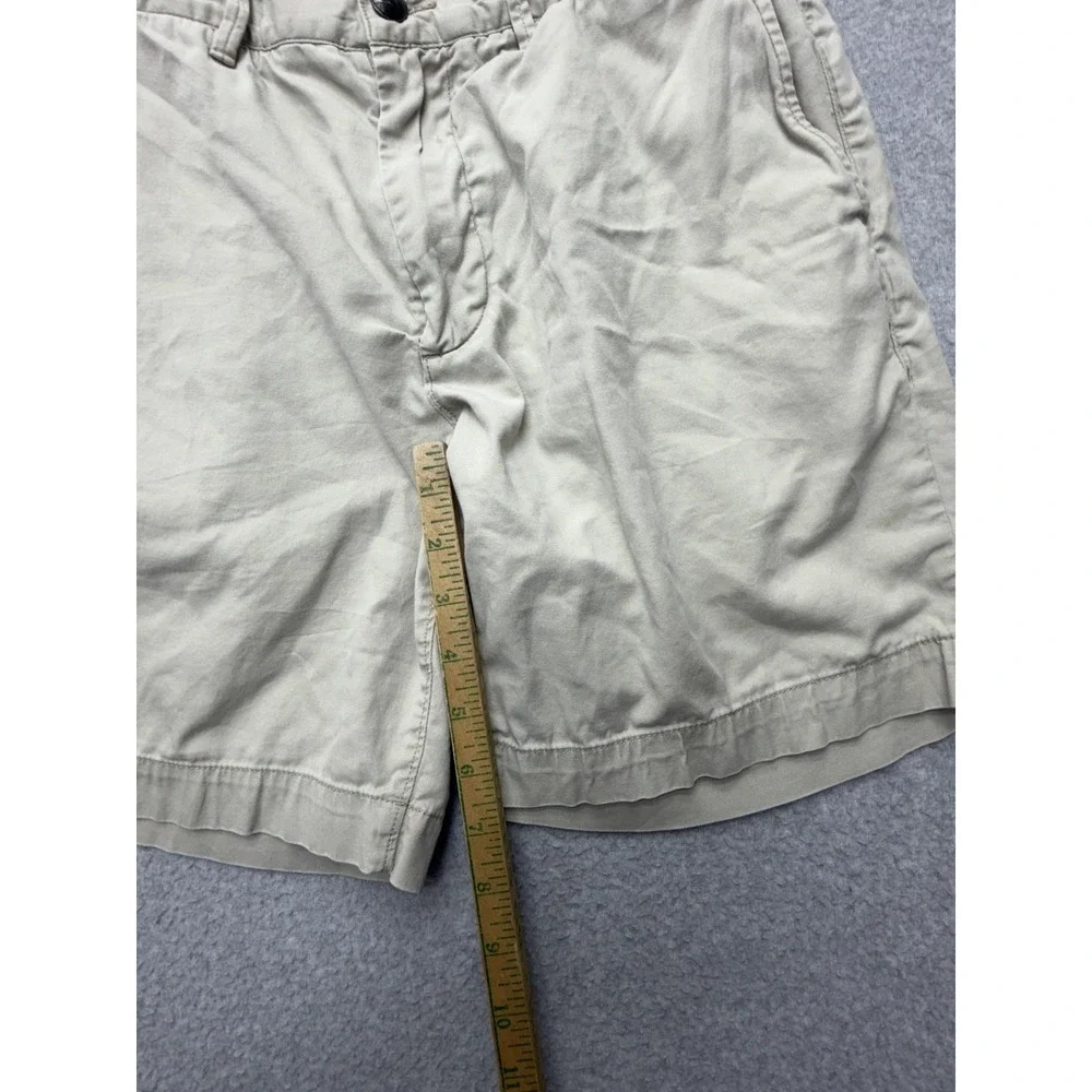 Faherty Shorts Mens 30 Beige Organic Cotton‎ Stretch Chino 8 Inseam Casual